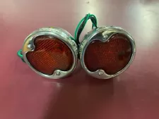 1932-1947 Ford pickup truck tail lights. Polished stainless, PAIR