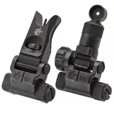 KAC Folding Front & Rear Sight Set Folding Micro Sight, 200-600 Meter Adjustable