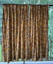 VGT Handmade Cameo French Country Toile (2 ) Large Curtains Drapes Pair Custom