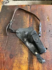 Vintage Black Leather Shoulder Holster For Colt 1911 Models. USGI Style