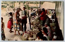 Postcard Samoa Pago Pago Shop - Fagatago Village