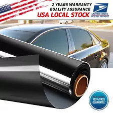 Uncut 20''x3FT/40''x16FT Glass Window Tint Film Roll with Shades 5%-20%VLT Black