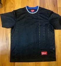 supreme mesh jersey black size med