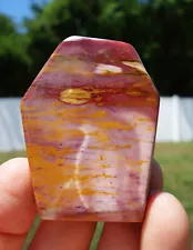 Beautiful MOOKAITE Crystal Polished Freeform Australia Palm Stone For Sale