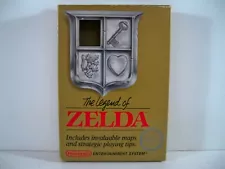 K24i00072 LEGEND OF ZELDA W/ BOX & MANUAL NO MAP 1987 NES NINTENDO ORIGINAL