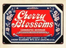 CHERRY BLOSSOMS St Louis MO metal tin sign vintage reproductions for sale