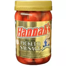 Hannah's Pickled Sausage 16oz Jar