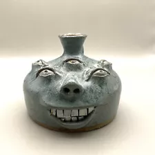 Southern Folk Art 6 Eye Face Buggy Jug - Catawba Valley Insp'd - Brad Ledbetter