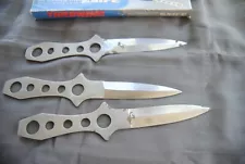 9" stainless steel throwing knife set, with sheathes