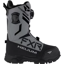 FXR Helium Dual BOA 21 Mens Snow Boots Black/Steel