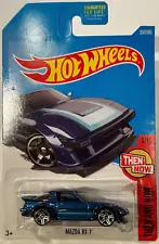 2017 ð¥Hot Wheels ð MAZDA RX- 7 4/10 Then And Now METALIC BLUE 337/365