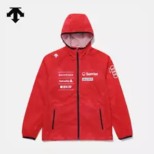 DESCENTE SWISS SKI Inspired Windbreaker Jacket SP221EWB59 RED ASIAN FIT