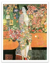 Gustav Klimt THE DANCER (1916–1918) Vintage Painting 17x22" Premium Art Print