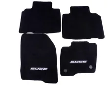 OEM NEW 2015-2020 Ford Edge Embroidered Carpet Floor Mats, BLACK w/ "Edge" Logo