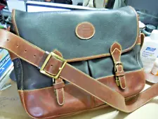 EDDIE BAUER Authentic Taupe Leather Briefcase Messenger bag # 2 (on sale)