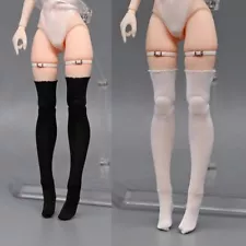 1/12 Scale Female Knee-high Ice Silk Stockings Model For 6" Action Figure Body