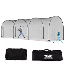 VEVOR 40FT Softball Baseball Cage Net and Frame Heavy Duty Pitching Batting Cage