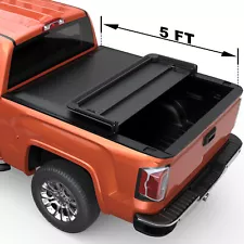 5FT Tri-Fold Tonneau Cover For 2004-2012 Chevy Colorado GMC Canyon Truck Bed