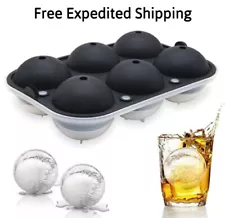 Six Sphere Ice Cube Mold for Whiskey, Cocktails and Homemade, and Drinks