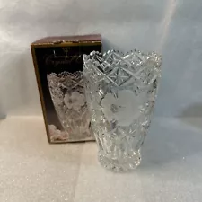 Beautiful Crystal Clear FLOWER VASE 24% Full Lead