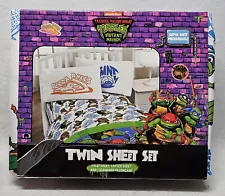 Teenage Mutant Ninja Turtles Mutant Mayhem 3 Piece Twin Sheet Set/New