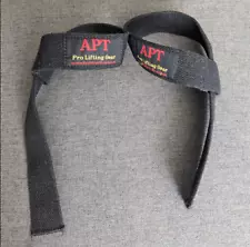 APT Pro Lifting Gear wrist straps, Black, Weightlifting, Used