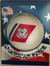 American Pride US Coast Guard Glass Christmas Tree Ornament CHEAPEST ON EBAY!