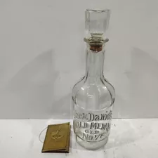 Jack Daniels Old No. 7 Whiskey 1904 Gold Medal Replica Glass Decanter Empty