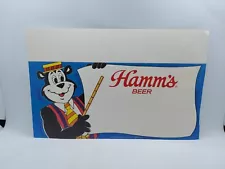 Original HAMM'S BEER SHELF TALKER sign promo 11" X 7"