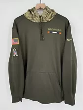 Denver Broncos Hoodie Mens XL Nike Salute To Service USA Green Camo Pullover