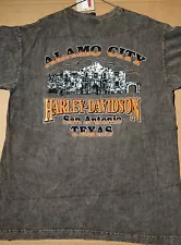 Harley-Davidson Men's T-Shirt, Made in the USA ðºð¸, L - Alamo City, San Antonio