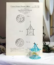 Blue Spinner for on top of Tree Light. with Patent Information. 1950s, USA.