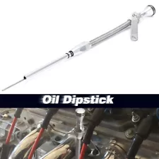 Small Block For 80-95 Chevy Chrome Flexible Oil Dipstick Passenger Side 305 350