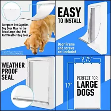 Dog Door Flap Fits deal Pet Ruff Weather Pet Door, XL. for Pets 36 to 90 lbs