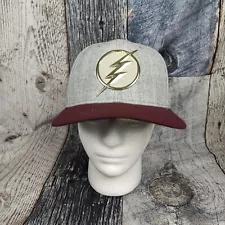 The Flash Hat Cap Baseball Snap Back Snapback Panel DC Comics Super Hero Logo