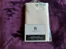 GENUINE NEW Wamsutta Ivory Luxury Fabric Stall Shower Curtain Liner 54"W X 78”L