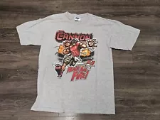 Vintage Tampa Bay Buccaneers Cannon Ready Aim Fire Cartoon T Shirt Size XL NFL