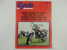 Vintage Feb 1972 CYCLE Magazine Suzuki 750 Yamaha 250 Triumph Tiger 650 L4560