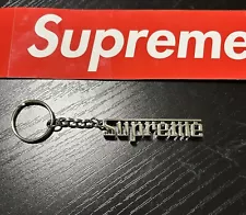 Supreme Silver Grand Prix Keychain FW16 Accessories