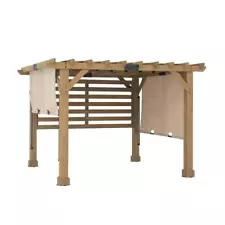 Sunjoy SummerCove 10 ft. x 11 ft. Cedar Wood Framed Hot Tub Pergola with...