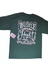 NWT, Southern Girl Prep Shirt Size Youth L , Hustle & Heart Will Set You Apart