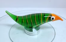 Beranek Art Glass Bird Figure Paperweight