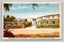 Laguna Beach,CA Laguna Shores Hotel & Apartments c1940s Orange County California