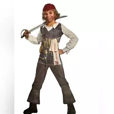 PIRATES OF THE CARIBBEAN Jack Sparrow costume for boys, size medium 8/10