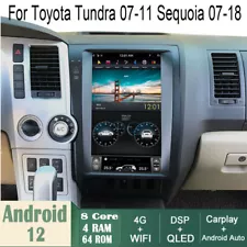 Car Android Gps Navigation Wifi 13.6" For Toyota Tundra 2007~2011 Sequoia 07~18