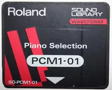 Rare Roland SO-PCM1-01 Piano Selection - ROM Card for Roland JD /JV Synthesizers