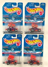 Hot Wheels SLIDEOUT Lot of 4 ! 1998 First Editions #640 - Dirt Track Race Car!