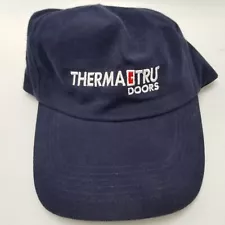 Therma Tru Doors Hat Cap Port Authority Blue Strapback Used Adult B3D