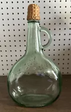 Antique Green Glass 2/5 Gallon Wine Liquor Jug