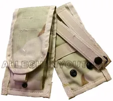 QTY (1) NEW Double Mag Pouch Desert Camo DCU Molle 2 Magazine Pouch US Military